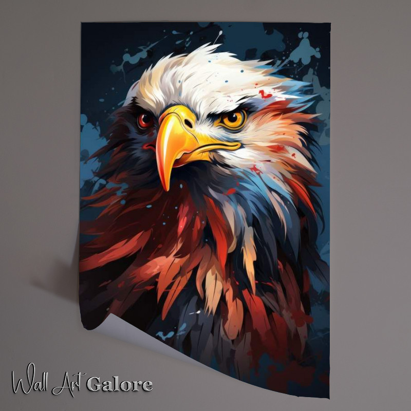 Buy Unframed Poster : (Eagle white and brown feathers)