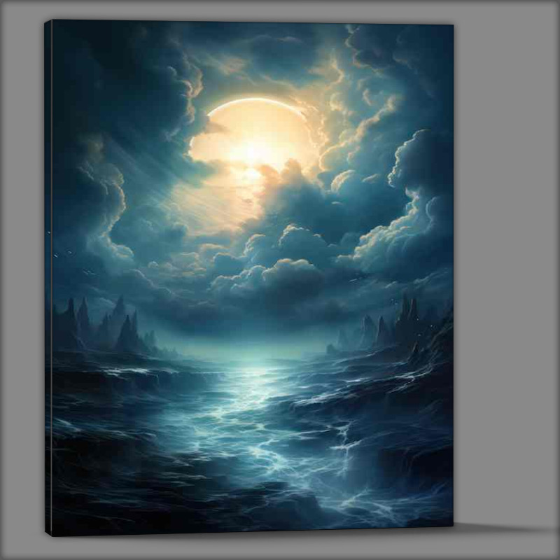 Buy Canvas : (Eldritch Moon Over Haunted Swamps)