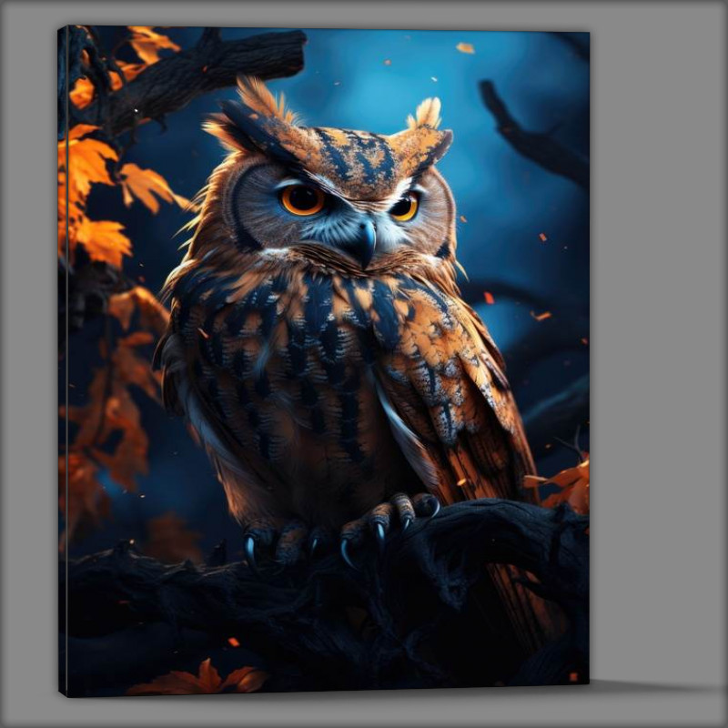 Buy Canvas : (Owl pearched on a branch)