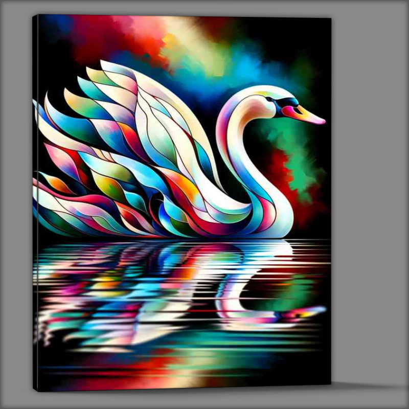 Buy Canvas : (The form of a graceful swan)