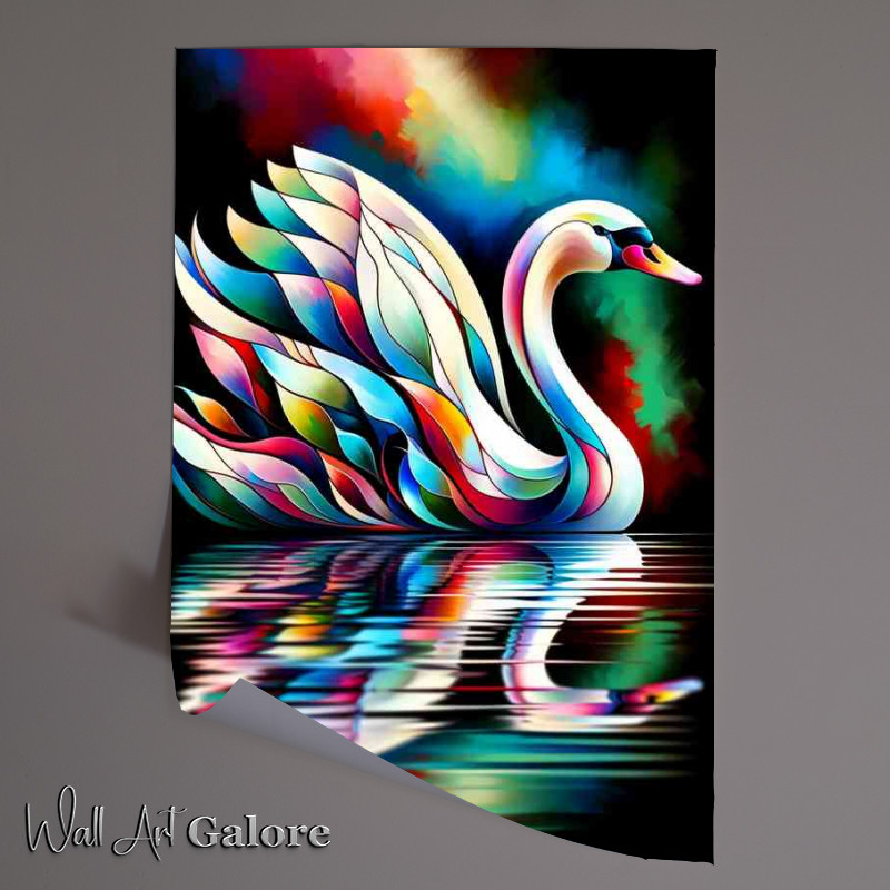 Buy Unframed Poster : (The form of a graceful swan)