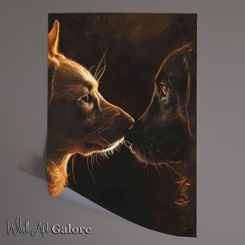 Buy Unframed Poster : (A Pair of Dogs)