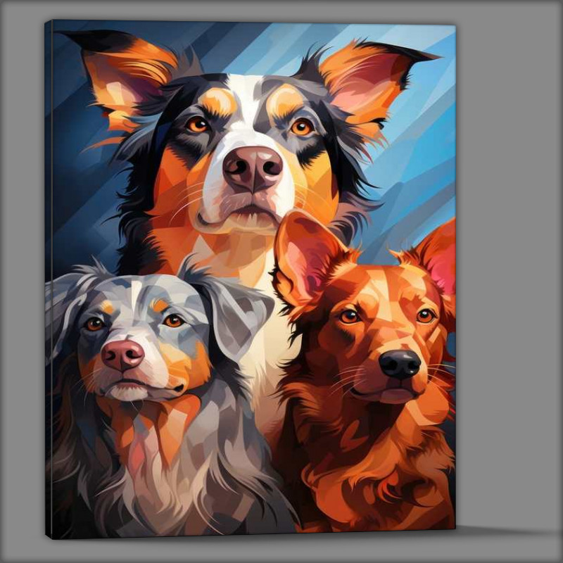 Buy Canvas : (A family of Dogs)