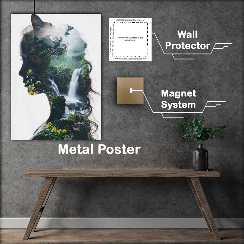 Buy Metal Poster : (Adorable Cat Lady exposure)
