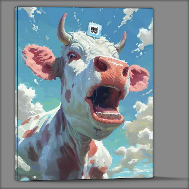 Buy Canvas : (Annie the laughing cow)