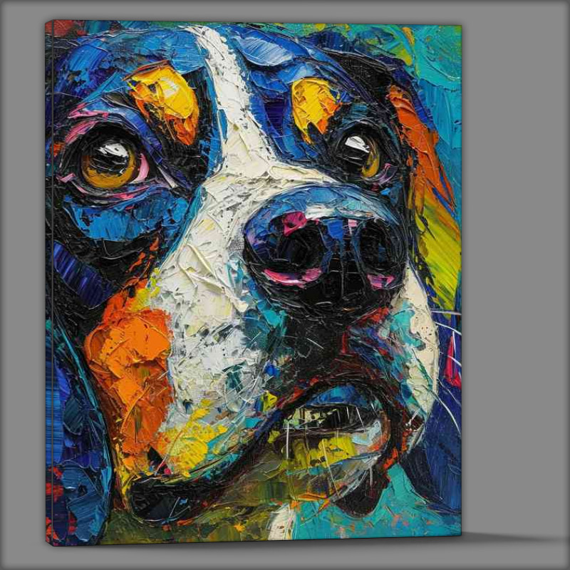 Buy Canvas : (Art style of a dog painted)