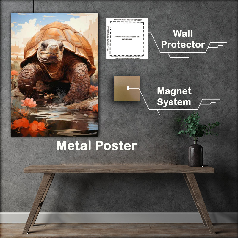 Buy Metal Poster : (Big giant Turtle)