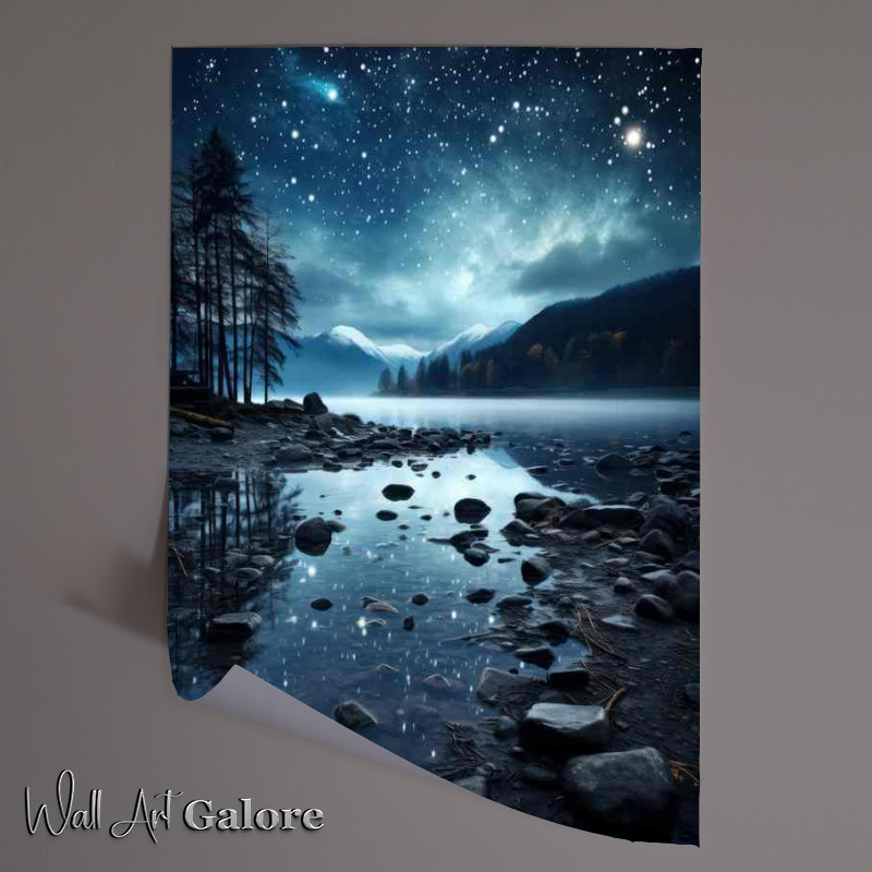 Buy Unframed Poster : (Enchanted Waters with moonlit skys)
