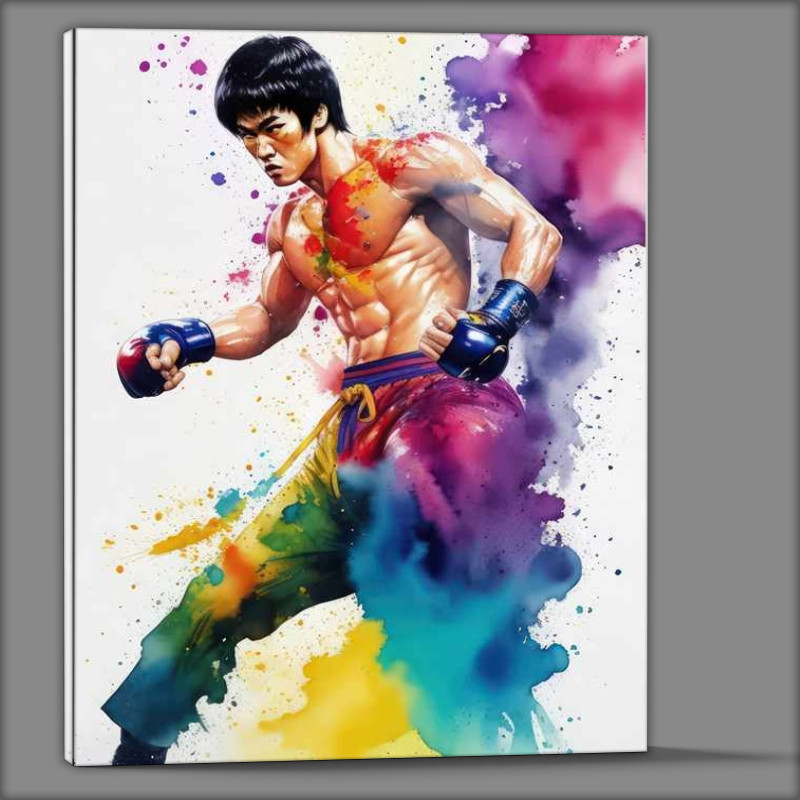 Buy Canvas : (Bruce Lee water splash)