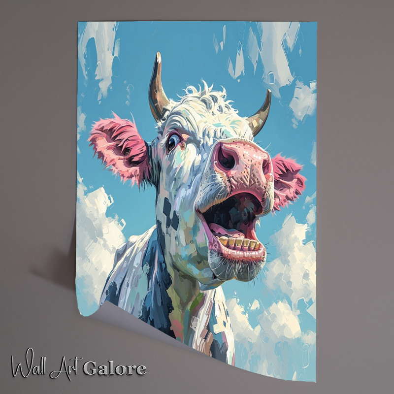 Buy Unframed Poster : (Mandy the animated cow)