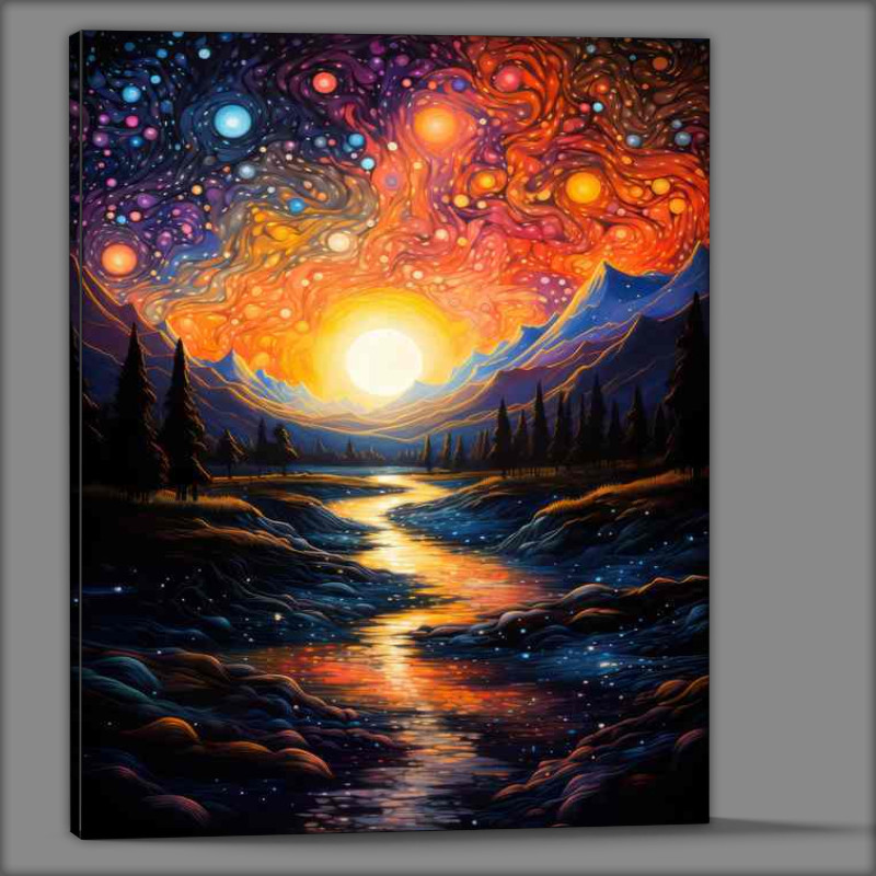 Buy Canvas : (Floating Sky Islands Odyssey)