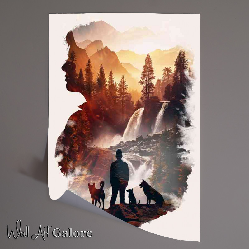 Buy Unframed Poster : (Pack of Dogs in the mountains)