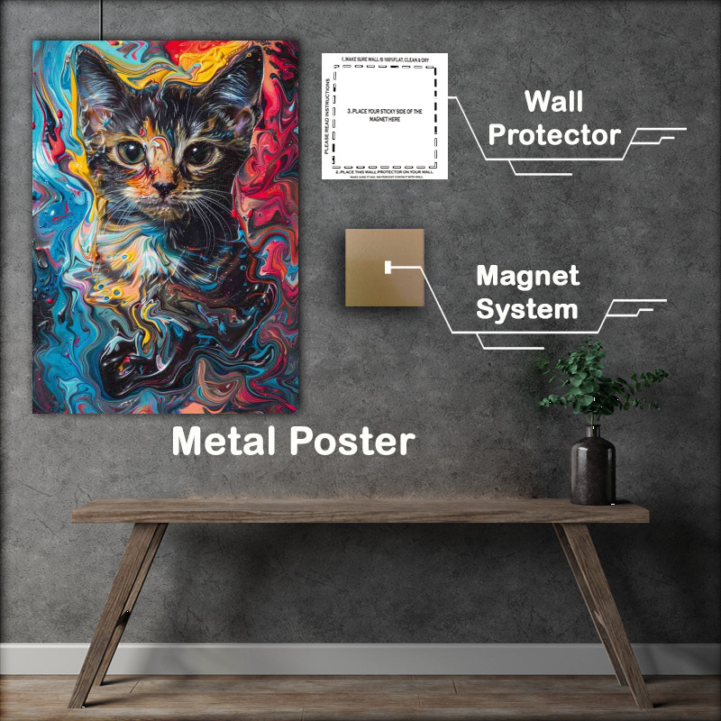 Buy Metal Poster : (The Liquid Kitty Cat)