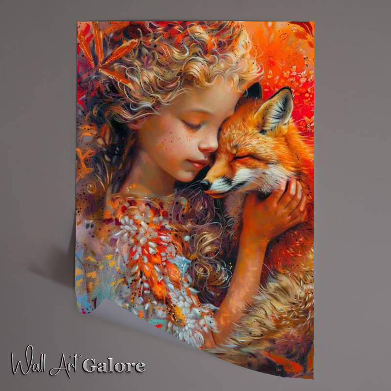 Buy Unframed Poster : (The little girl and the red Fox)