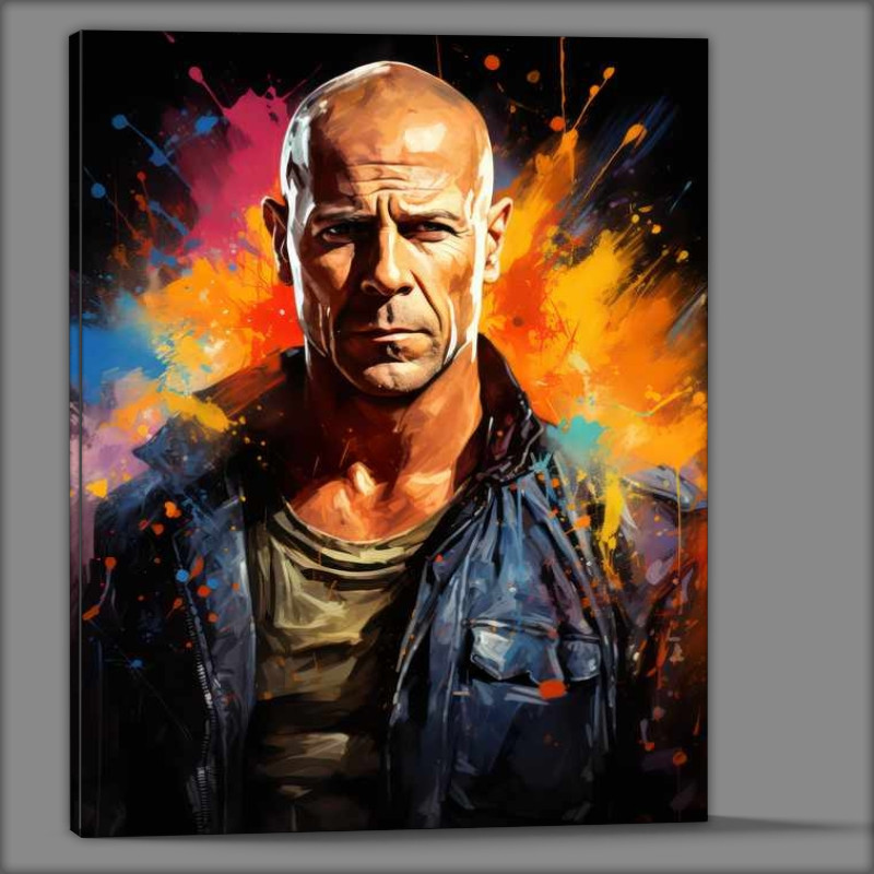 Buy Canvas : (Bruce Willis Very colourful)