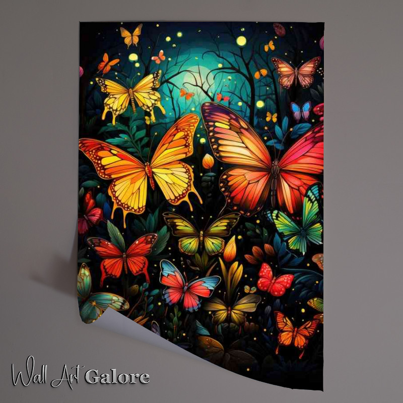 Buy Unframed Poster : (All Colours Butterflys)