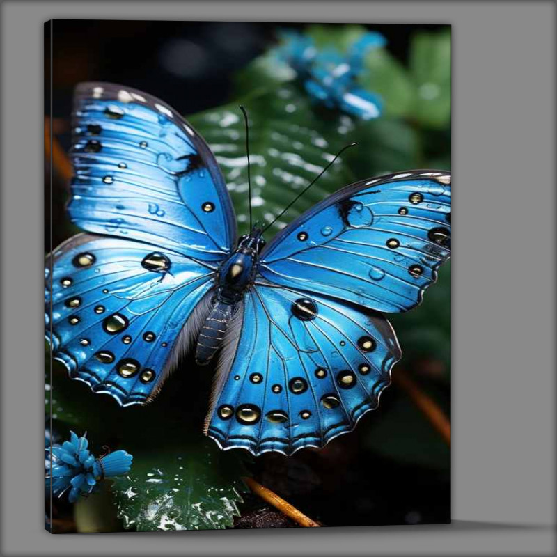 Buy Canvas : (Bright Blue Butterfly)