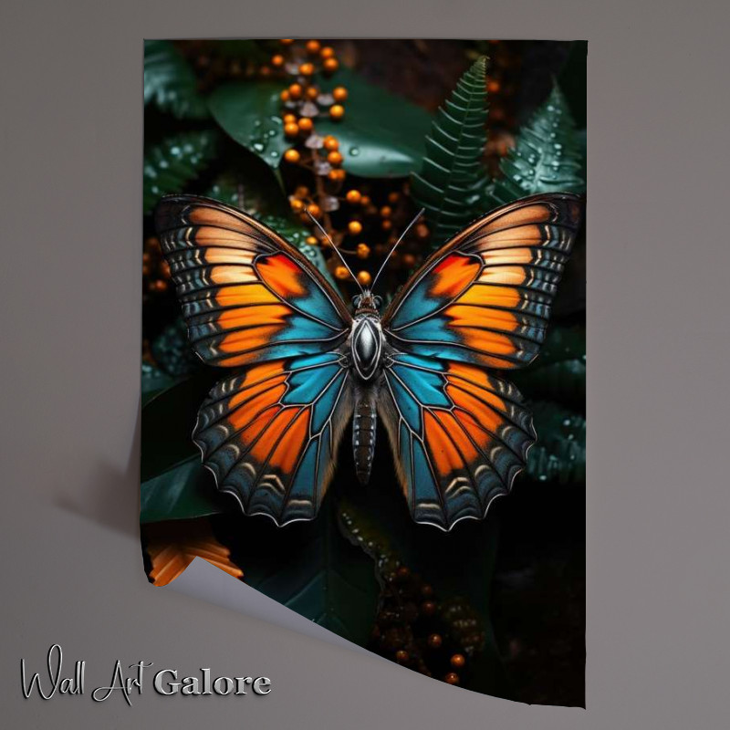 Buy Unframed Poster : (Butterfly with green foliage)