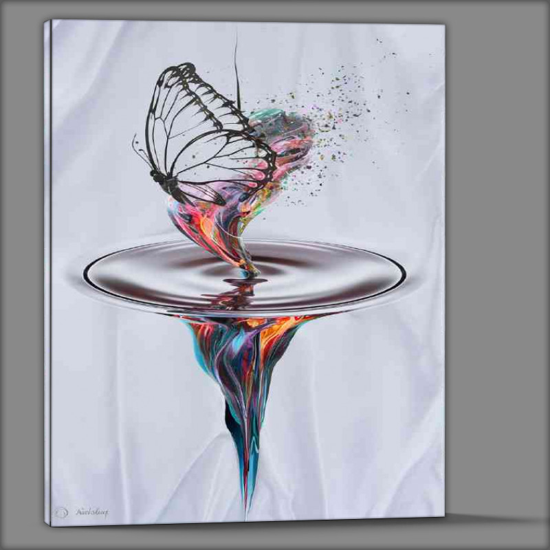 Buy Canvas : (Conceptual colourful Butterfly Art)
