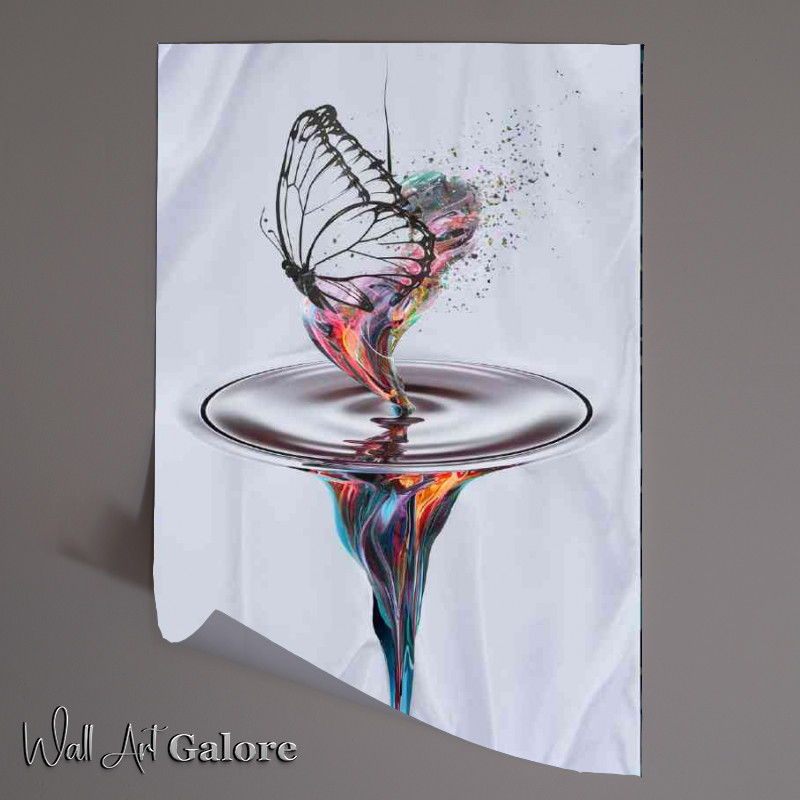 Buy Unframed Poster : (Conceptual colourful Butterfly Art)