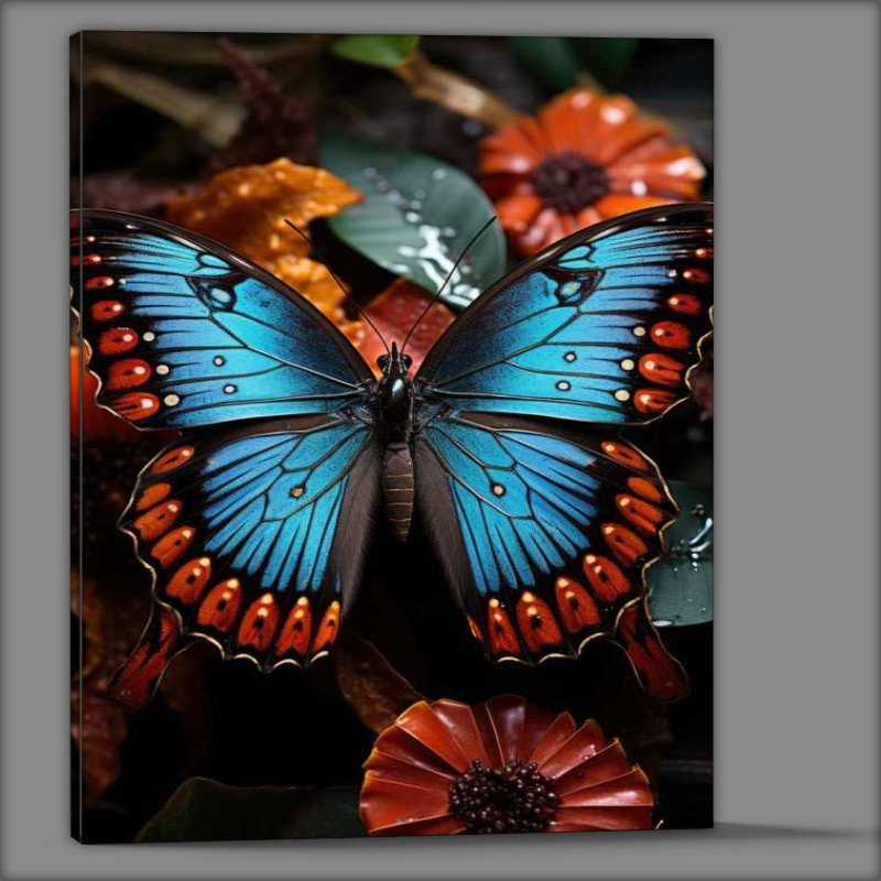 Buy Canvas : (Magestic coloures blues butterfly)