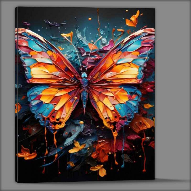 Buy Canvas : (Multi coloured butterfly)
