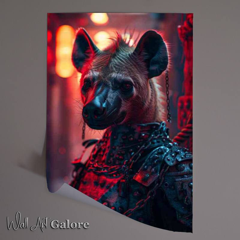 Buy Unframed Poster : (A Hyena dressed in armor)