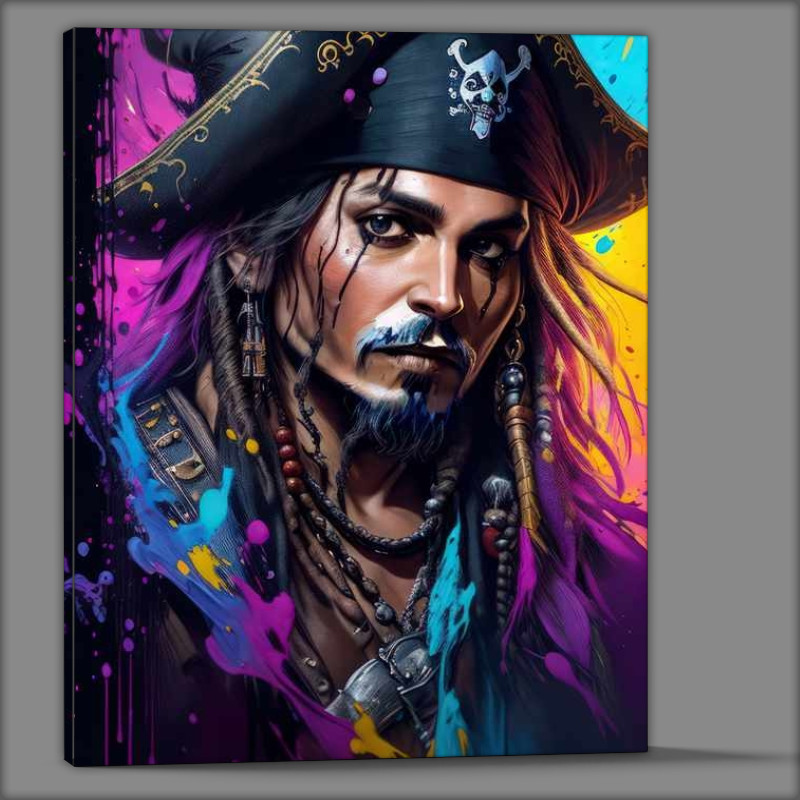 Buy Canvas : (Captain Jonny Depp Splash art style)