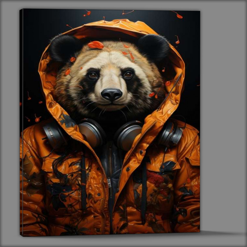 Buy Canvas : (Brown Bear with his headphones)