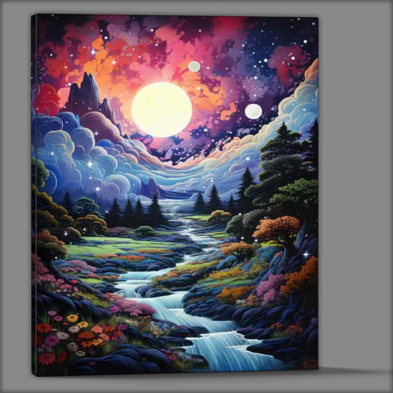 Buy Canvas : (Luminescent Lakes Waters of Whimsy)
