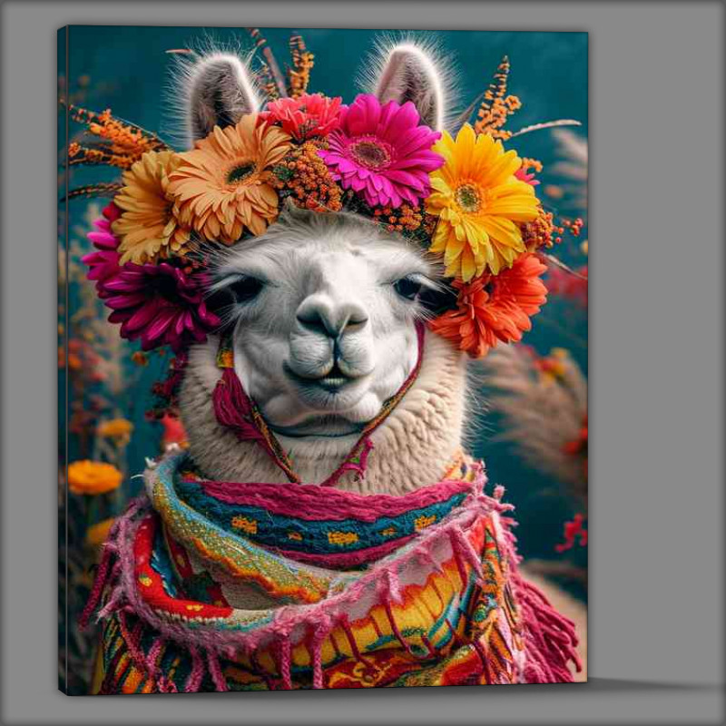 Buy Canvas : (Llama dressed for a night out)