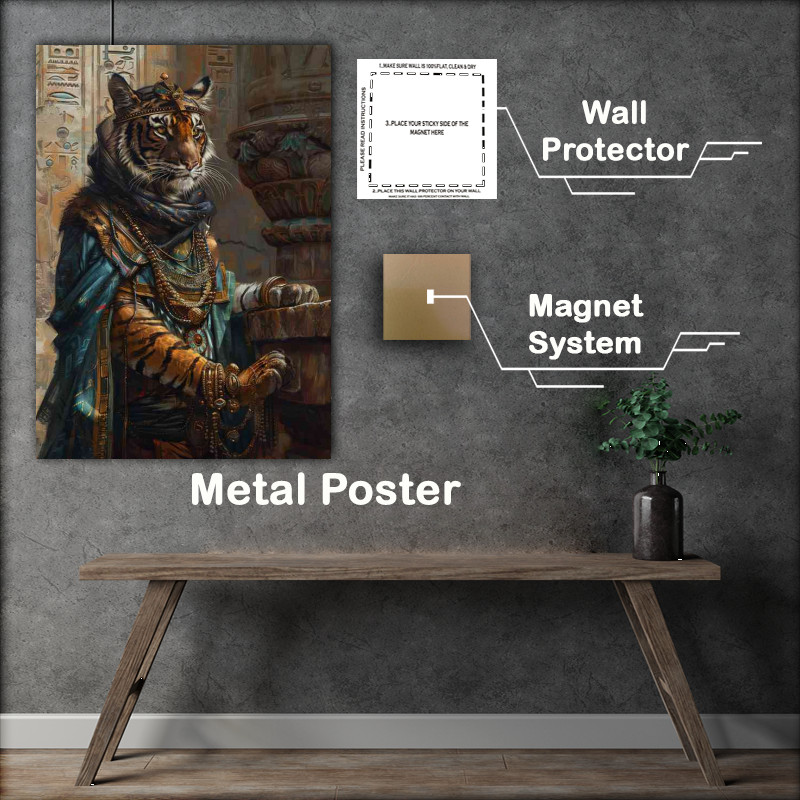 Buy Metal Poster : (Lord Tiger making his stance)
