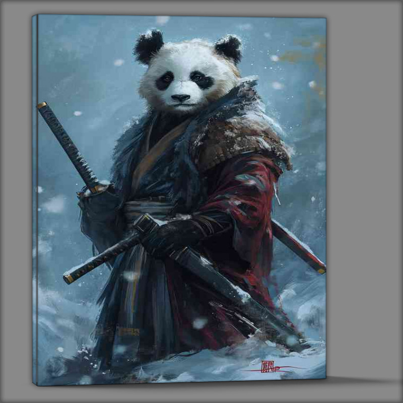 Buy Canvas : (Panda Samauri in the winter)