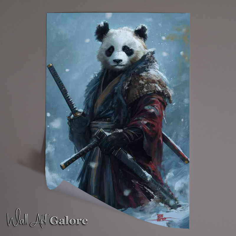 Buy Unframed Poster : (Panda Samauri in the winter)