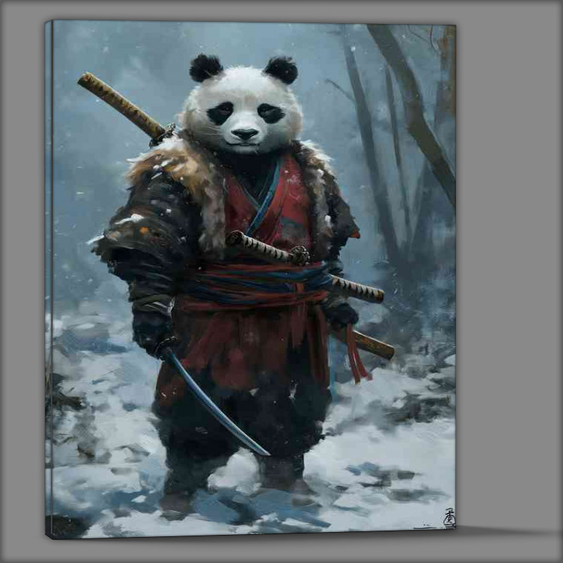 Buy Canvas : (Panda bear with his swords)