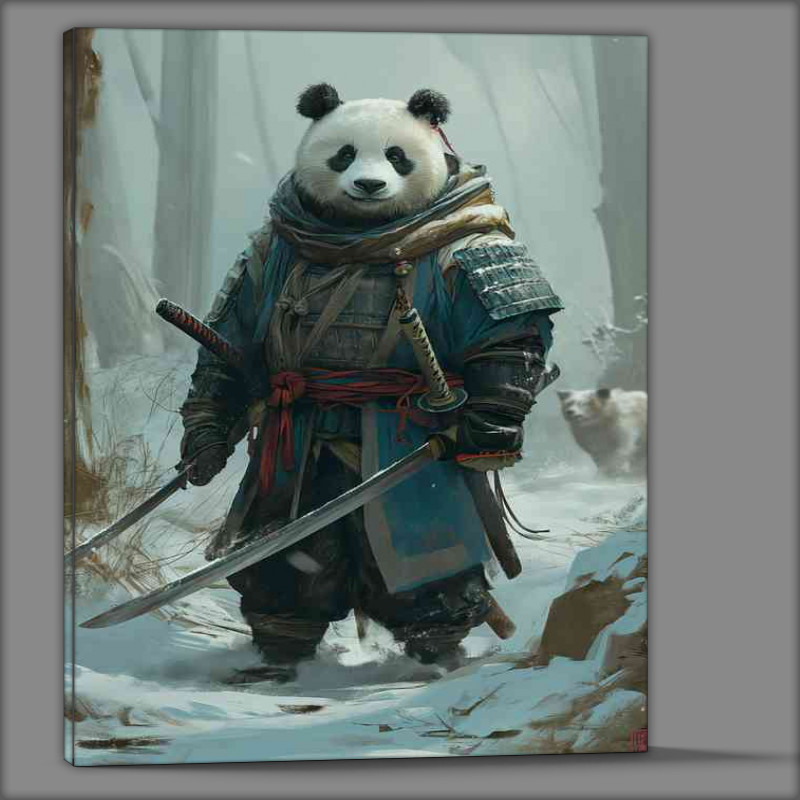 Buy Canvas : (Samurai panda bear in the woods)