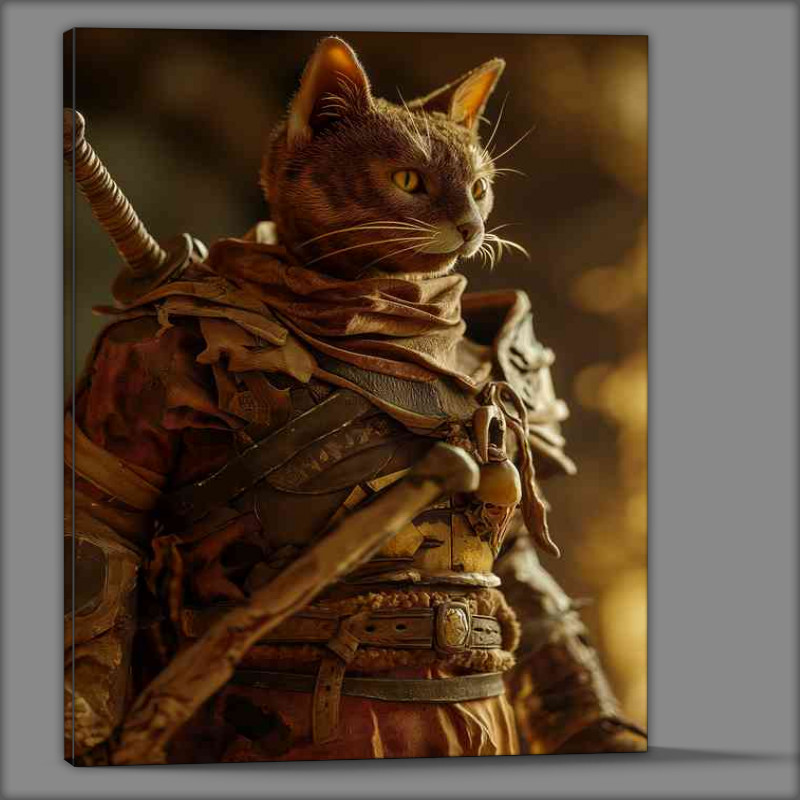 Buy Canvas : (The Brown cat warrior)