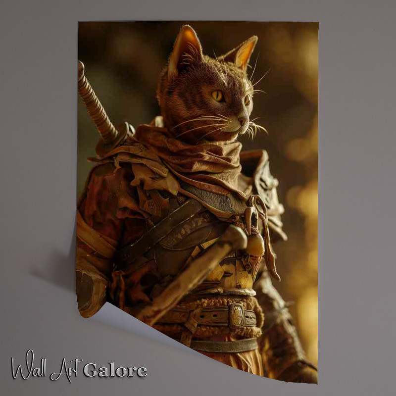 Buy Unframed Poster : (The Brown cat warrior)