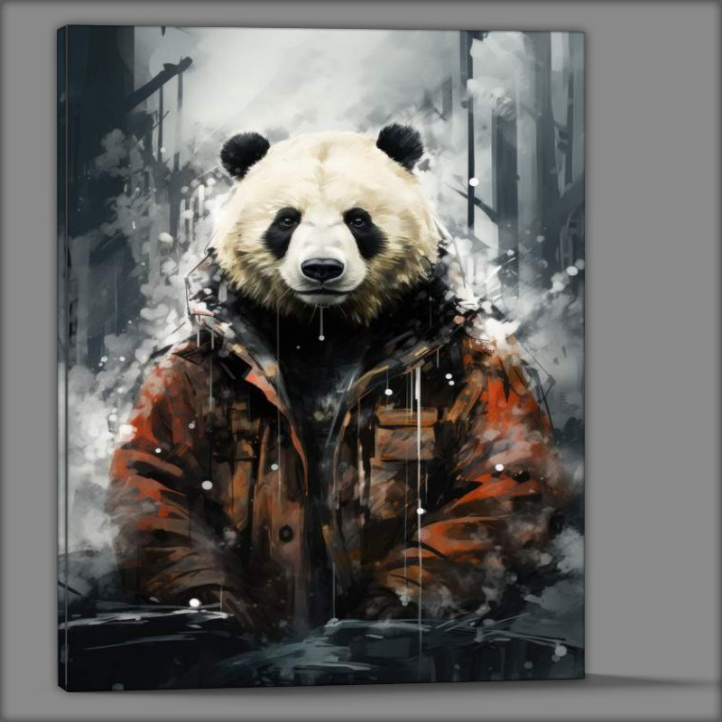 Buy Canvas : (The Panda styling his coat)