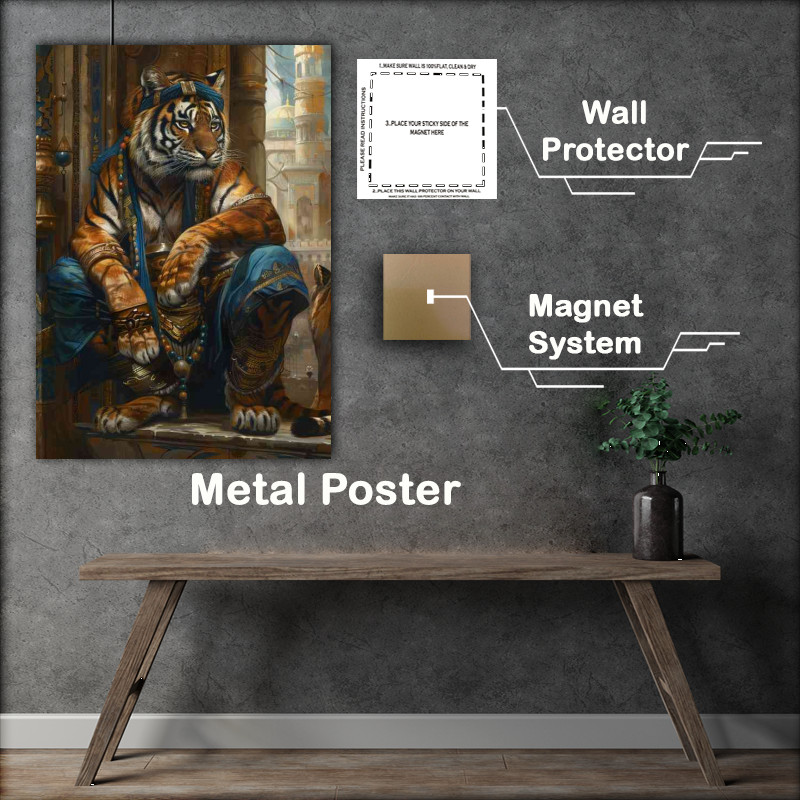 Buy Metal Poster : (The Tiger in a crouch postion)