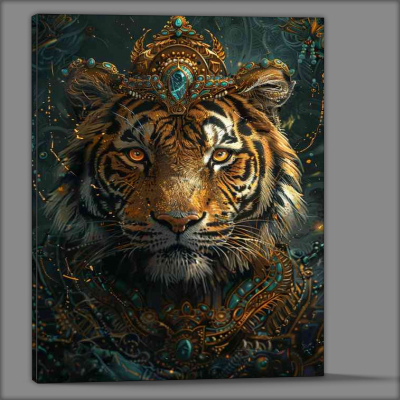 Buy Canvas : (Tiger with a crown)