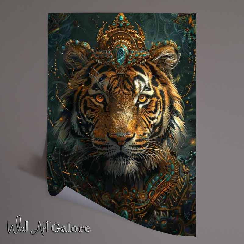 Buy Unframed Poster : (Tiger with a crown)