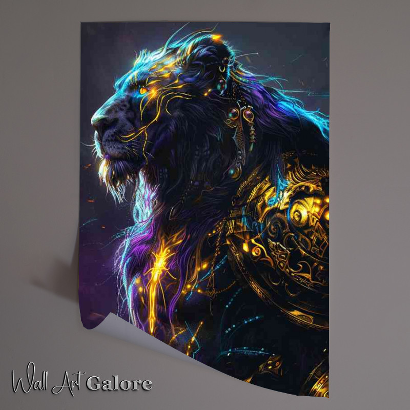 Buy Unframed Poster : (Warrior Tiger with his amour on)