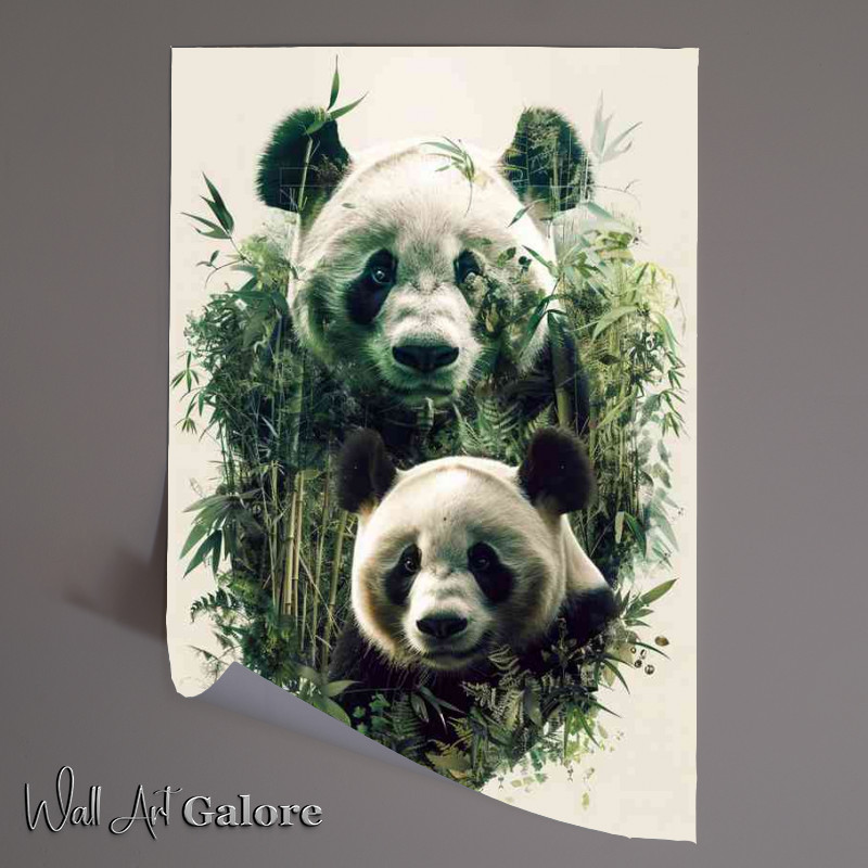 Buy Unframed Poster : (A pair of Pandas)