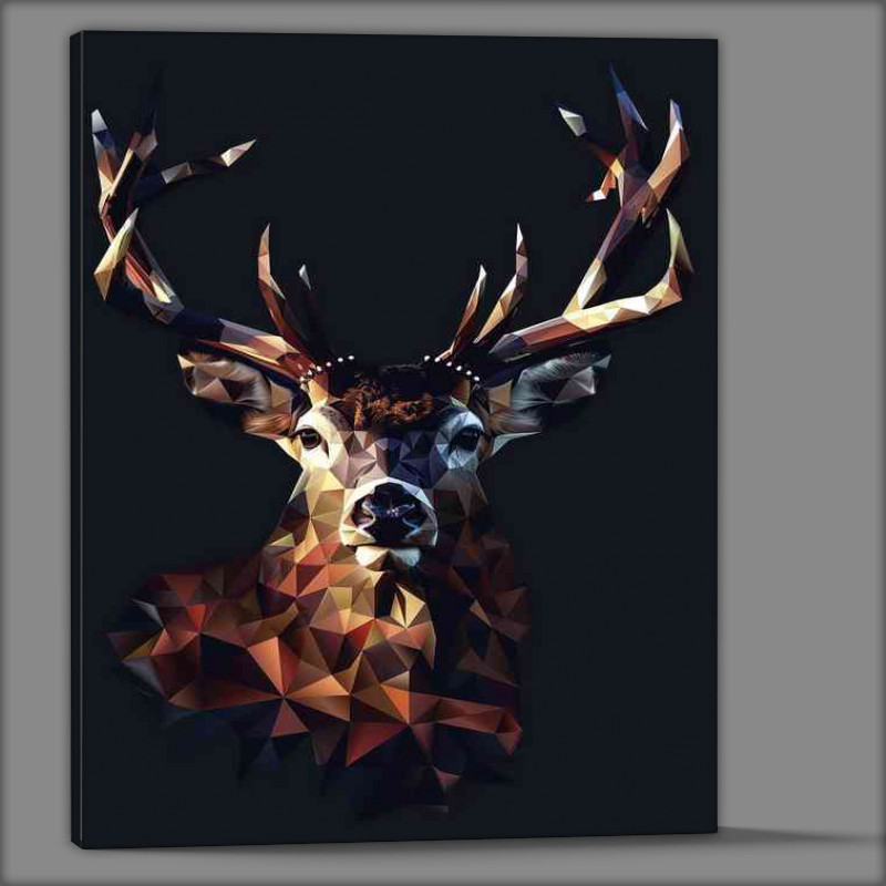 Buy Canvas : (Abstract geometric Stag)