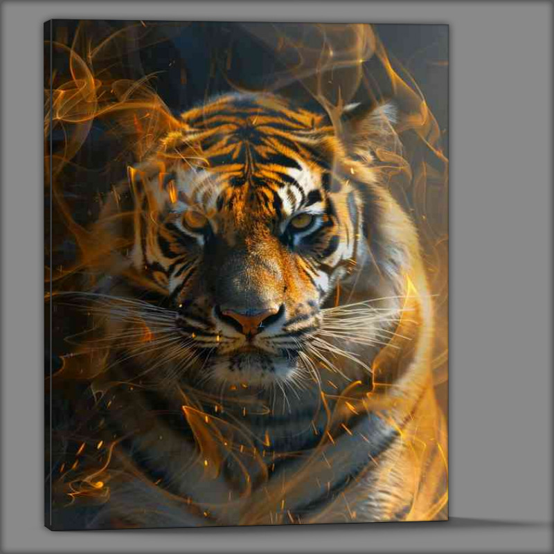 Buy Canvas : (Abstract tiger design)