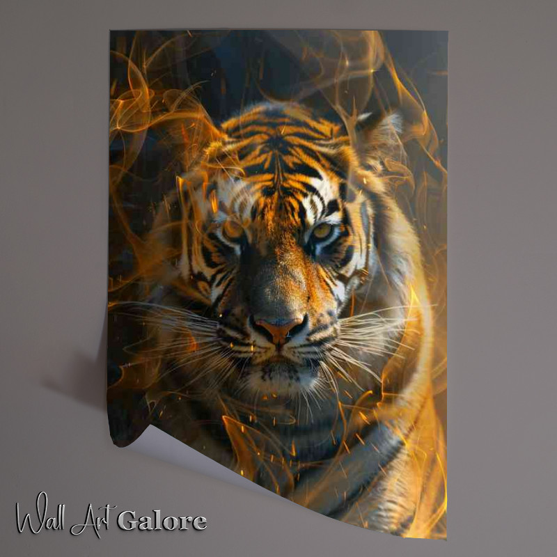 Buy Unframed Poster : (Abstract tiger design)
