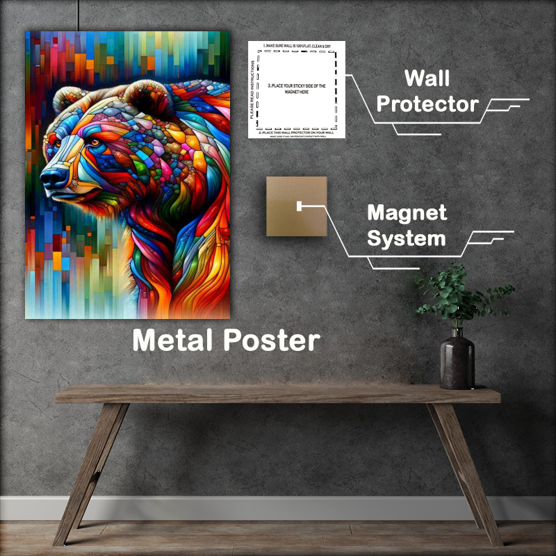 Buy Metal Poster : (Adapted into the form of a powerful bear)