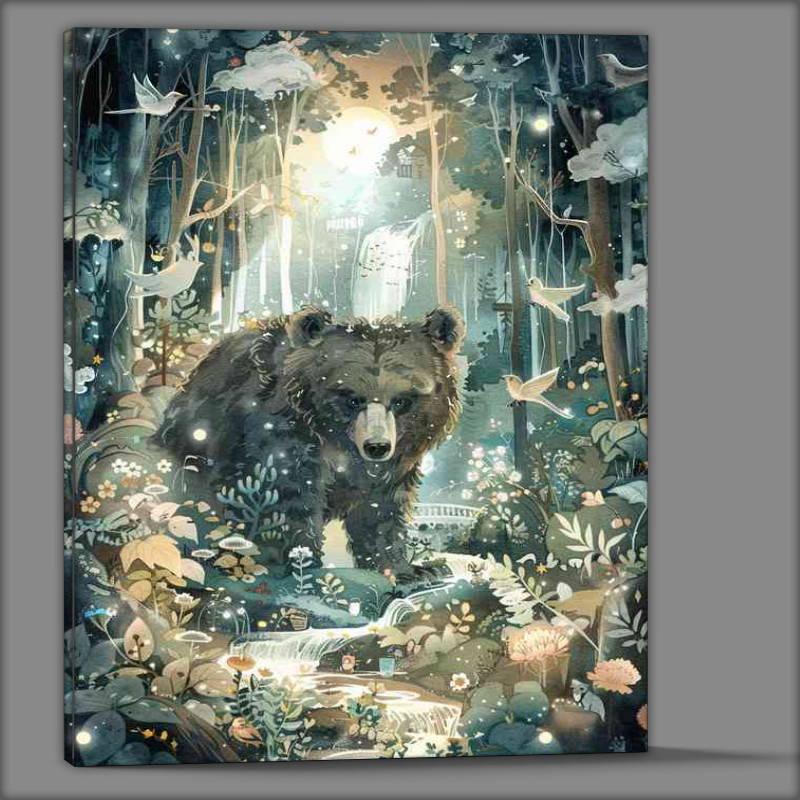 Buy Canvas : (Bear in the woods)