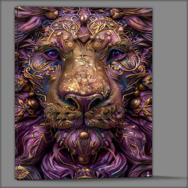 Buy Canvas : (Beautiful face of a lion)